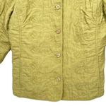 J.Jill  Green Silk Embroidered Lightweight Jacket Coat Photo 3