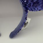 Disney  Parks Minnie Blue Iris Sequin Purple Hydrangea Bow Headband Ears Photo 3