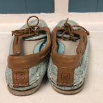 Sperry  TOPSIDER Audrey Woven Mint Boat Deck Shoes Womens 8‎ Leather Photo 5