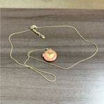 Lucky Brand Peach Heart Locket Necklace Photo 4
