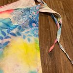 Womens Beach Swim Wrap Skirt Cover Up Ties On Side Bright Pastel M L 36” 38” 40 Blue Size L Photo 2