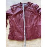 Avenue  Red Leather‎ Jacket Special Edition No. 2009  Size 22/24 Photo 5
