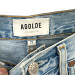 AGOLDE  Jamie Jeans High Rise Classic Denim Shakedown Light‎ Wash Blue Size 23 Photo 9