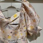 Hutch Floral Jacquard Puff Sleeve Mini Dress Photo 7