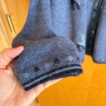 100% Baby Alpaca Cardigan Sweater Llama Pattern Blue Women's Size M Size M Photo 3