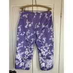 Koret Pants Women's 8 Stretch Zipper‎ Purple Floral Office Church 19" Inseam Size 28 Photo 3