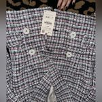 ZARA NWT Double Breasted Tweed Blazer Sz. S- Multi color- White/Blue/Red Photo 5