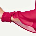 ZARA  CHIFFON OVERLAY
DRESS MAGENTA size M Photo 3