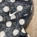 Nike Leggings Womens Medium Dri Fit Polka Dot Gray Stash Pocket High Rise Active Photo 4
