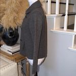 Eileen Fisher Merino Wool Bark Felted Double-knit Pea Jacket Size Small Photo 2