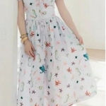 Hill House 💕💕 The Ophelia Midi Dress ~ Sea Creatures Lavender Medium Photo 0