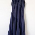 COS Floaty Asymmetrical Sleeveless Dress in Navy Photo 0