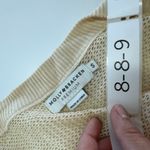 Molly Bracken Molly‎ Bracken Cardigan Womens Small Premium Beige Knit Open Front Bow Detail Photo 2