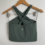 Lululemon Align Keyhole Halter Tank Top Green Crop Top Size 8 Photo 4
