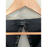 VICI  Black‎ Long Sleeve V-Neck Open Back Dress Photo 3