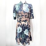 Closet London Floral High Neck Dress from ModCloth Back Cutout Coquette Girl Size 6 Photo 1