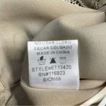 Eyelet Lace Cami Tank Top beige tan camisole women’s size small Photo 5