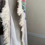 Billabong Multicolor Striped Poncho Boho Boho Oversized Stripe Fringe Pullover Photo 6