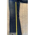 NoEnd Denim Farrah Kick Flare Jeans Sz 27 Med. Dark Wash Frayed High Low Hem USA Blue Photo 13