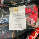NWT Chloe Kristyn Fallon Black/Red/Blue Floral Dress Size Small Photo 13