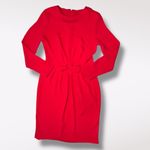 Vintage Red Lanz Mini Dress Bow Waist Long Sleeve Made in USA XS Petite Photo 7