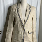 Love Token  linen blend one button closure blazer jacket size‎ small minimalist Photo 0