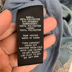 ECI  women's size 14 blue velour floral dress sleeveless asian kimono large Photo 10