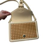 Madison West  Jolene Woven Straw Shoulder Bag Purse White‎ Beige Coastal Coquette Photo 2