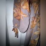 Lulus Fine and Dandelion Grey Floral Print Romper size medium Gray Photo 4