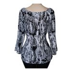 Studio 1940 #756  Women’s XL Black/White Blouse Photo 2