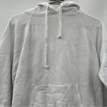 Reformation Tanner White & Blue Light Tie Dye Long Sleeve Hoodie in Tornado XS Photo 2