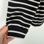 Chico's NWT Zenergy Soft Scuba Stripe Long Sleeve Top Black 0 Size Small NEW Photo 3