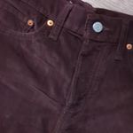 Levi's purple moleskin wedgie skinny jeans size 10 Photo 1