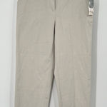 Charter Club  Womens 4 Petite Katherine Fit Cropped Beige Casual Basic Vacation Photo 0