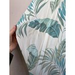 Vacances Beach Swim Coverup Palm Leaf 100% Silk Cream Caftan kimono resortwear Blue Size undefined Photo 2