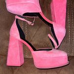 Gianni Bini  OTTEN Suede Ankle Strap Platform Pumps Size 9.5 Photo 2