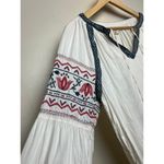 Ruff Hewn  Cream Ebroidered Boho Poet Shirt Sz. M Photo 2