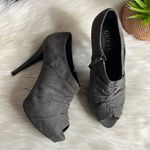 Guess  • side zip peep toe rouched bootie heels Photo 32