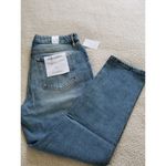 Good American  Good Classic Skinnyish Fit Distress Indigo Hi-Rise Jeans Sz 14/32 Photo 2