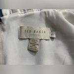 Ted Baker  London Ruffle Neck Elegant White Sleeveless Dress Size 1 US Size 4 Photo 12