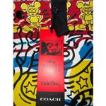 Coach 🔥🎁Nwt! Disney Mickey Mouse Keith Haring Canvas Tote 38 Msrp:$350.00 Photo 3