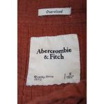 Abercrombie & Fitch Red Collared Long Sleeve Blouse Button Down Shirt Top Size S Photo 3