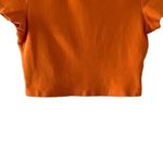 ZARA 2 for $30  Orange Short Sleeves Cropped Crewneck Basic TShirt SZ M #1706 Photo 3