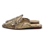 Sam Edelman  Evelan Chain Loafer Mule Wheat Multi Leather Snakeskin Print Size 9 Photo 1
