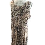 Faded Glory  size 4X sleeveless brown animal print dress Photo 9