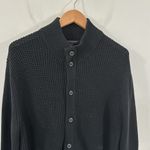Banana Republic Factory black chunky waffle knit longline cardigan jacket size L Size L Photo 2