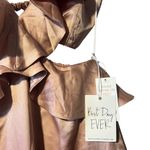 Show Me Your Mumu  Zoey Midi Wedding‎ Guest Bridesmaid Dress Copper Luxe Satin M Photo 6