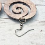 Vintage Earrings For Pierced Ears Large Brown Spiral Photo 5