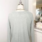 Banana Republic  Linen V-Neck Sweater Green Small Photo 6
