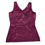 Brand New Ruby Ribbon Women's Size 44 Cherry Lacquer Gilded Print Tank Purple Photo 2